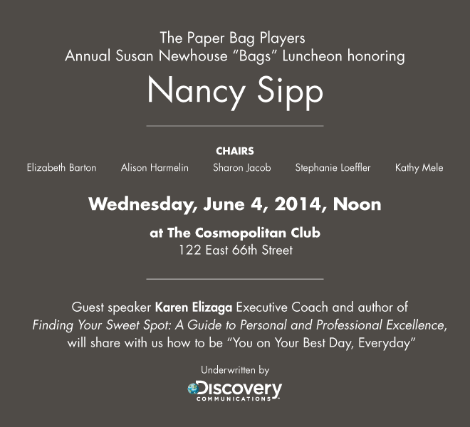 The 2014 Susan Newhouse Award Luncheon - honoring Nancy Sipp